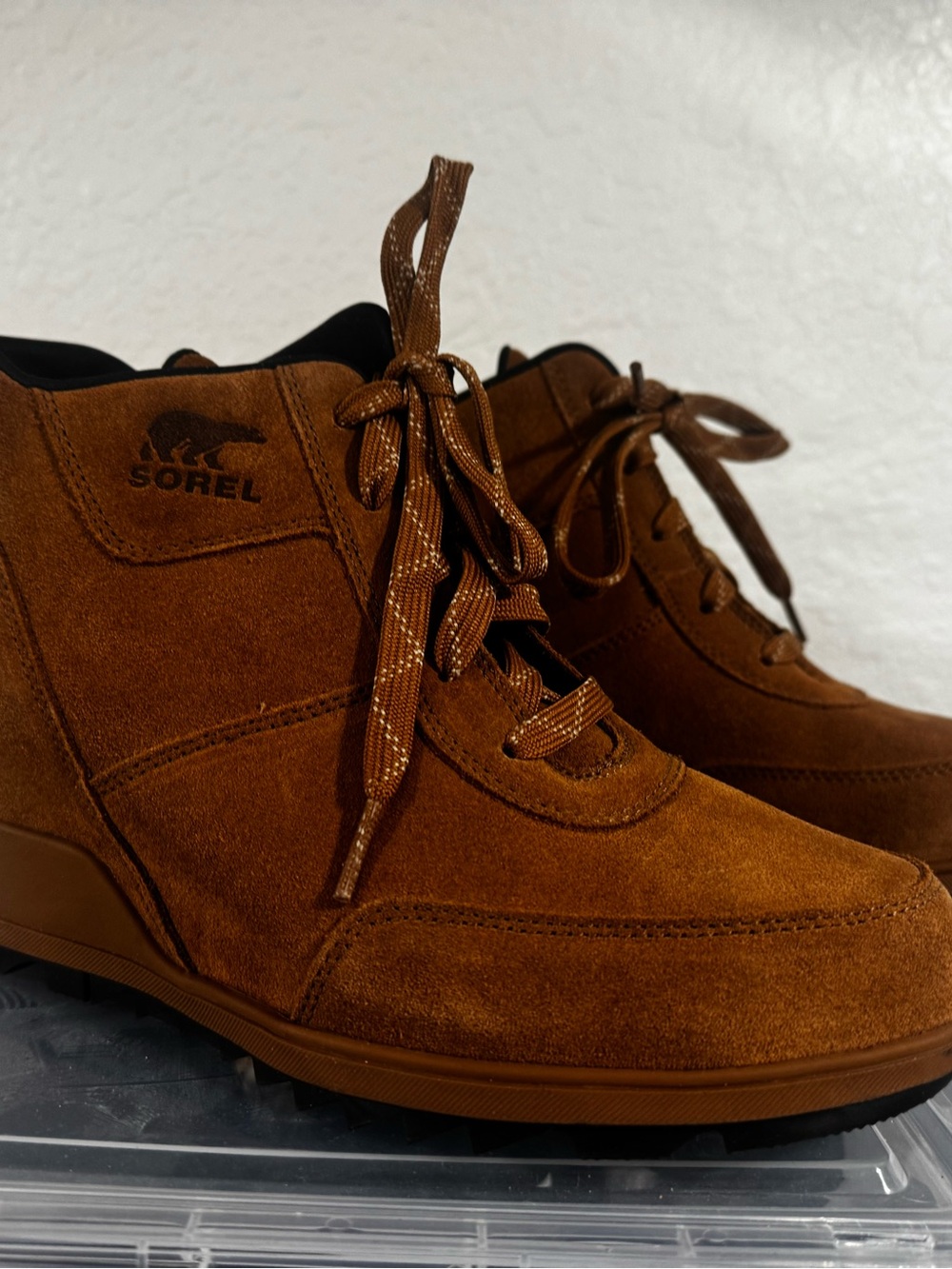 Sorel Brown Suede Chukka Lace-Up Boots